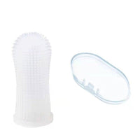 Petmonde-Brosse à Dents Super Douce pour Chien et Chat, Outil de Soins de la Mauvaise Haleine, Sans Silicone, Accessoires Pour Chiens et Chat-Blanc-Petmonde