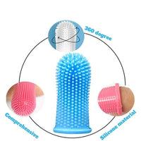 Petmonde-Brosse à Dents Super Douce pour Chien et Chat, Outil de Soins de la Mauvaise Haleine, Sans Silicone, Accessoires Pour Chiens et Chat-Blanc-Petmonde