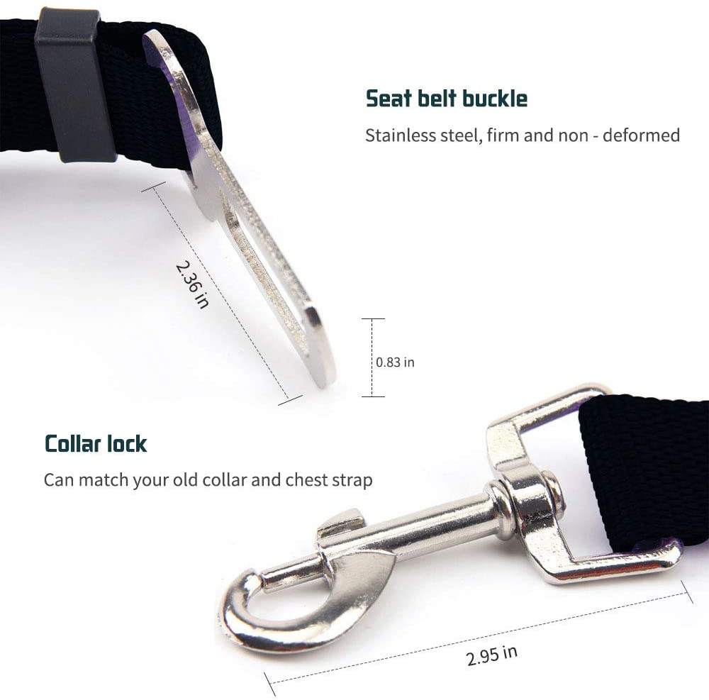 Ceinture de sécurité ajustable pour chien, clip SFP, accessoire de promenade pour chien-16-Petmonde