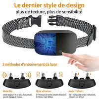 Petmonde-Collier Anti-Aboiement pour Chien, Rechargeable, Étanche, Électrique, IP67-Blanc-Petmonde