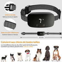 Petmonde-Collier Anti-Aboiement pour Chien, Rechargeable, Étanche, Électrique, IP67-Blanc-Petmonde