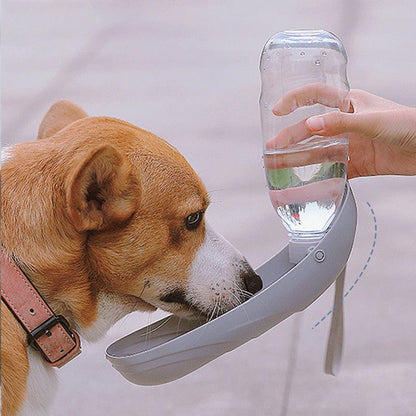 Gourde Portable avec Distributeur d'Eau pour Animaux Domestiques, Idéale pour les Promenades, Convient pour Chien et Chat-2-Petmonde