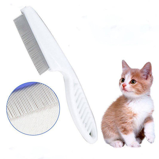 Peigne Anti-Puces en Acier Inoxydable pour Chiens et Chats – Brosse Densité Haute pour Poils-1-Petmonde