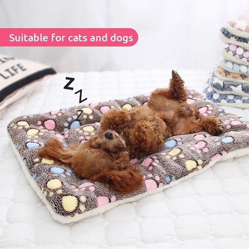 Tapis de Couchage Douillet pour Chiens et Chats - Couverture Polaire et Matelas Confortables pour Tous Types de Chiens-18-Petmonde