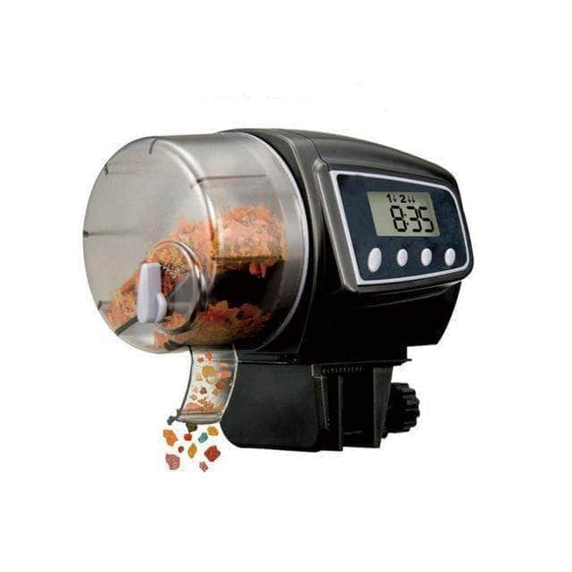 Distributeur automatique de nourriture pour poissons quantité ajustable et programmable avec affichage LCD pour aquarium plusieurs modèles-4-Petmonde