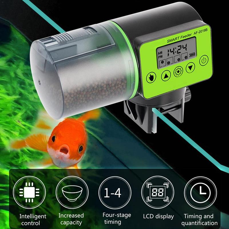 Distributeur Automatique de Nourriture pour Poissons, Crevettes & Tortues – Programmable avec Écran LCD-3-Petmonde