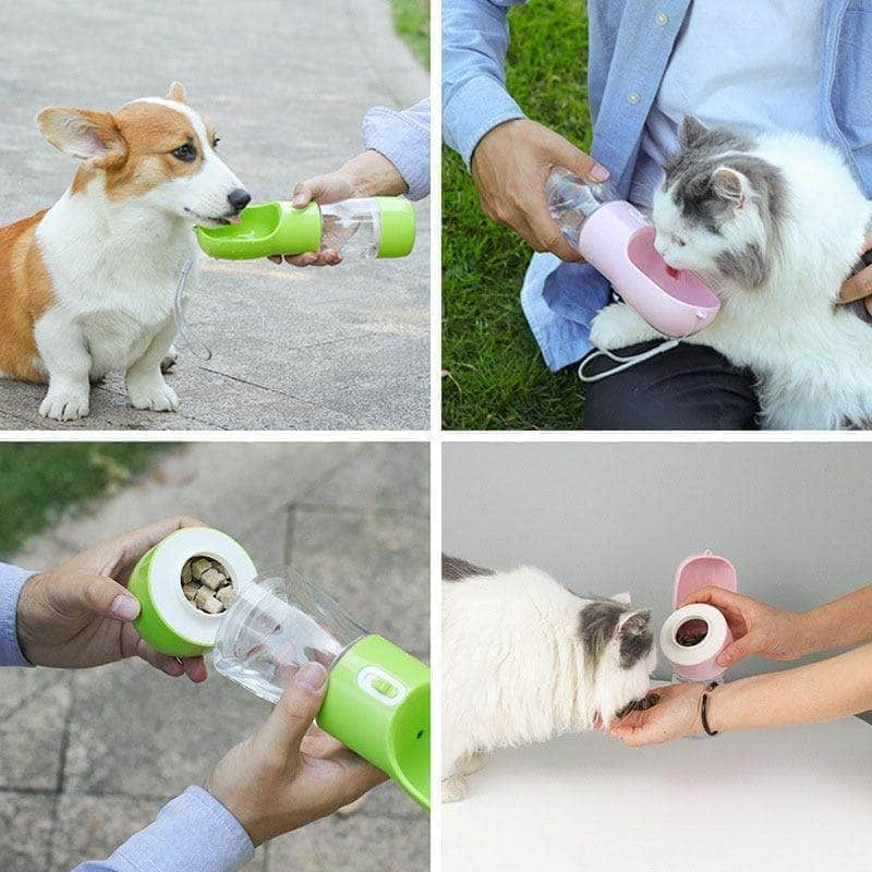 Distributeur d'Eau et Nourriture Portable pour Chien & Chat – Pratique et Anti-Fuite-1-Petmonde