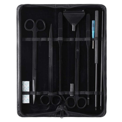 Kit de 6/10 outils aquascaping d'aquarium en acier inoxydable pince ciseaux spatule pour plantation et entretien d'aquarium-10-Petmonde