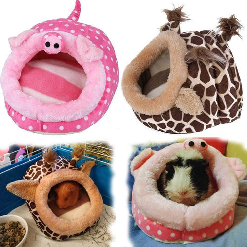 Nid de Hamster Doux, Accessoires de Grotte de Lit de Couchage en Coton en  Peluche pour Cochons d'Inde, Hamsters, Rats, Cage pour Petits Animaux (28 x  38 cm)