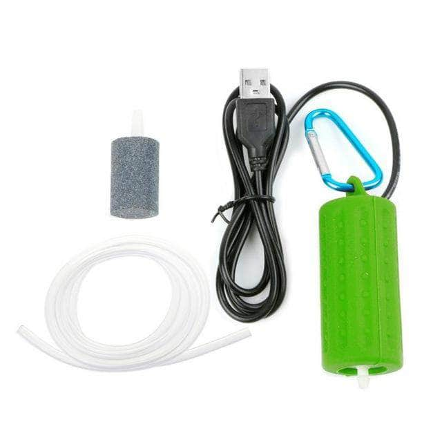 Mini pompe d'oxygène ultra-silencieuse USB pompe à air pour aquarium-2-Petmonde