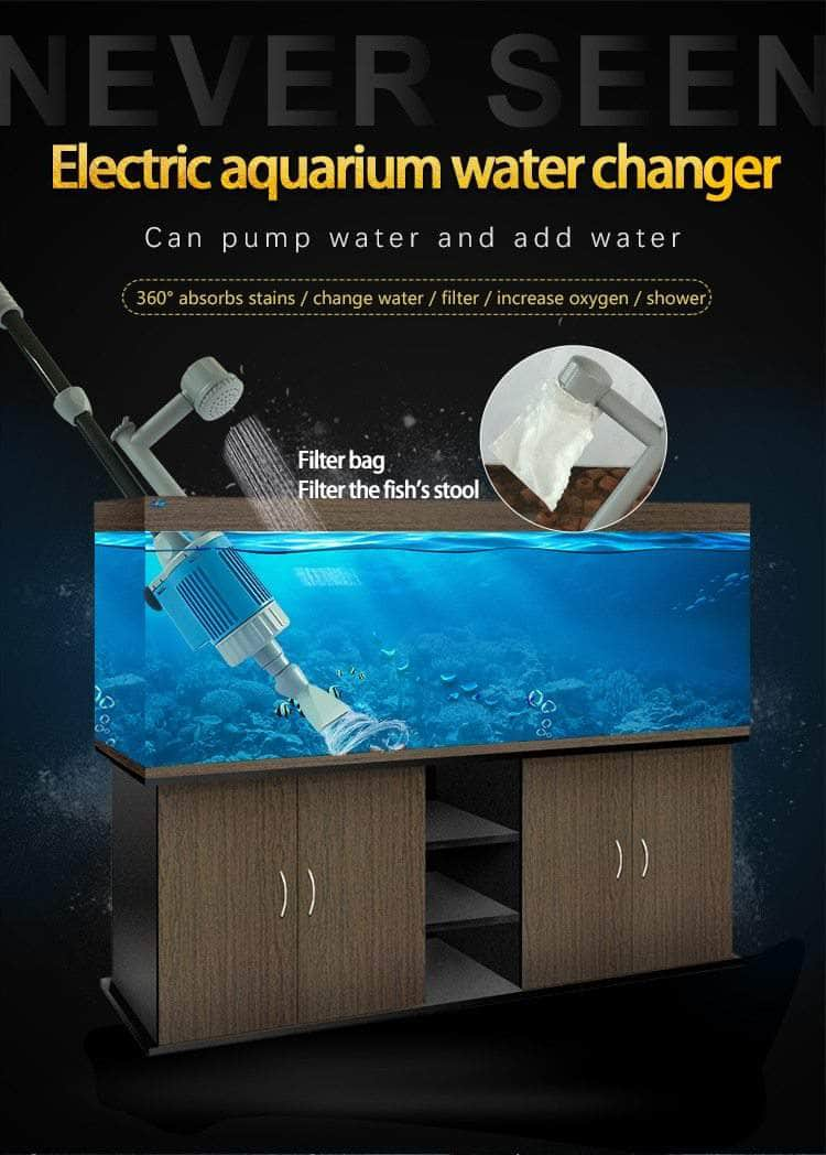 Petmonde-Outil de nettoyage et de changement d'eau d'aquarium pompe électrique filtre à eau aspirateur-entretien--Petmonde