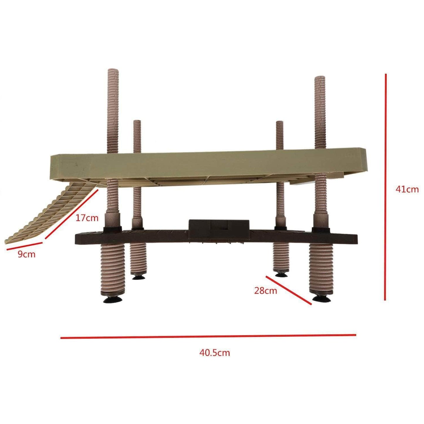 Terrasse de repos plate-forme de bronzage île flottante pour tortue aquatique grenouille accessoire pour aquarium-4-Petmonde